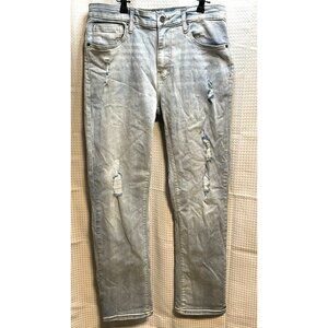 Lazer jeans mens 31 x 31 straight fit distressed 111052 blue
